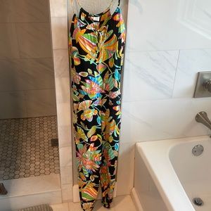 Trina Turk Black & Colorful Jumpsuit